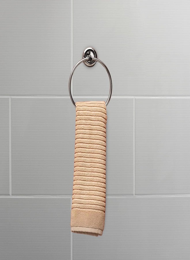 BonKaso FL-02 Stainless Steel Towel Ring for Bathroom/Wash Basin/Napkin-Towel Hanger (Chrome Finish) - Image 2